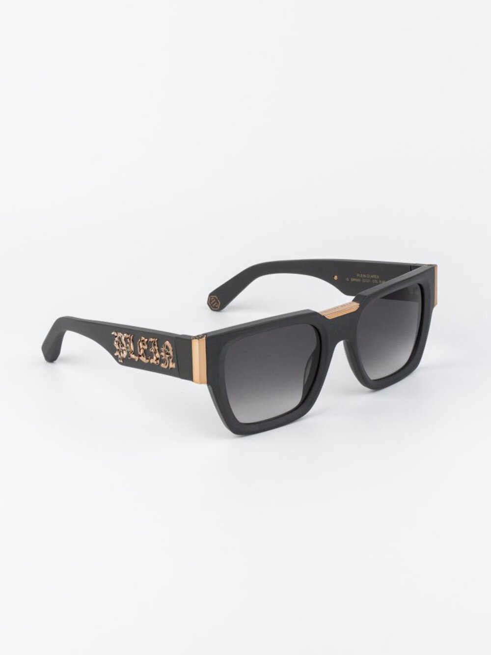 Philipp Plein Women Sunglasses Grey Gradient Square SPP095M 0L46 NEW AUTHENTIC